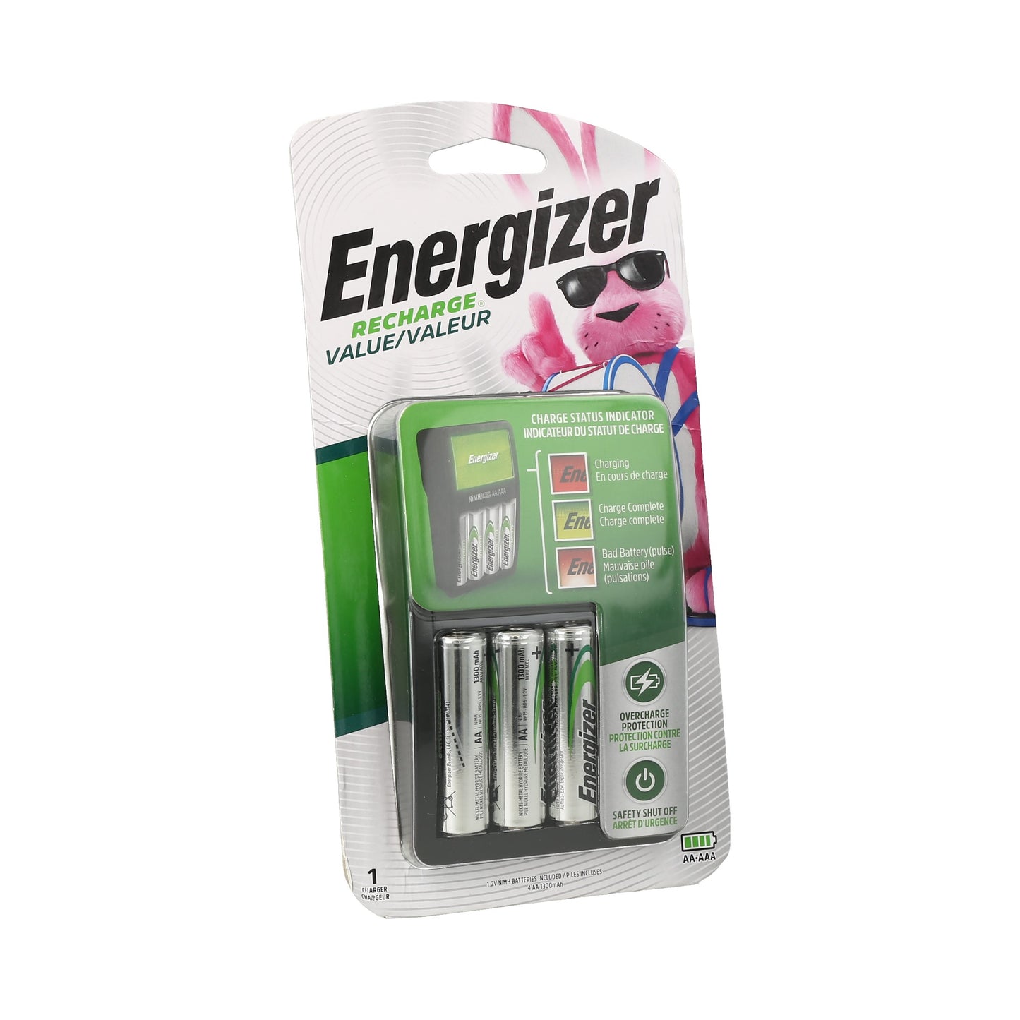 cargador de baterías recargables Energizer Recharge Value.