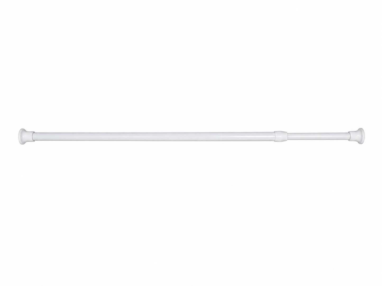 Barra extensible ajustable para cortina de baño sin perforación.