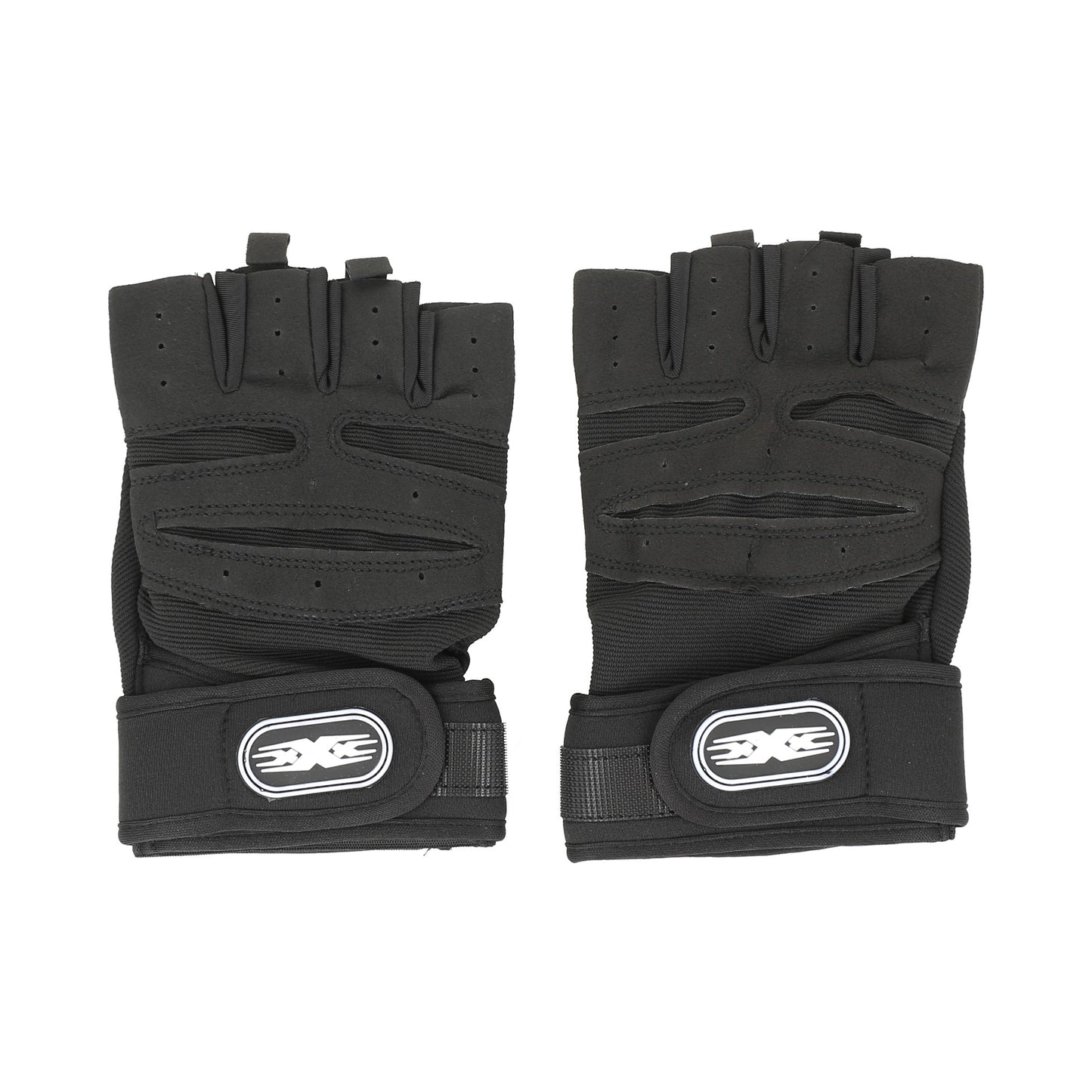 Guantillas sin dedos unisex, negro size L