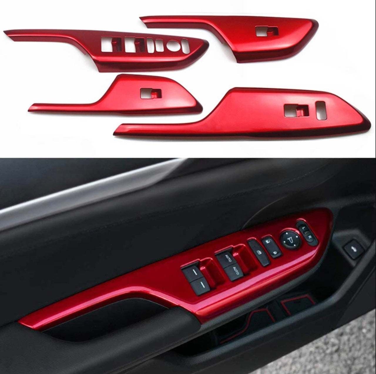 Molduras de descansa brazo Sport para honda civic 2016-2020