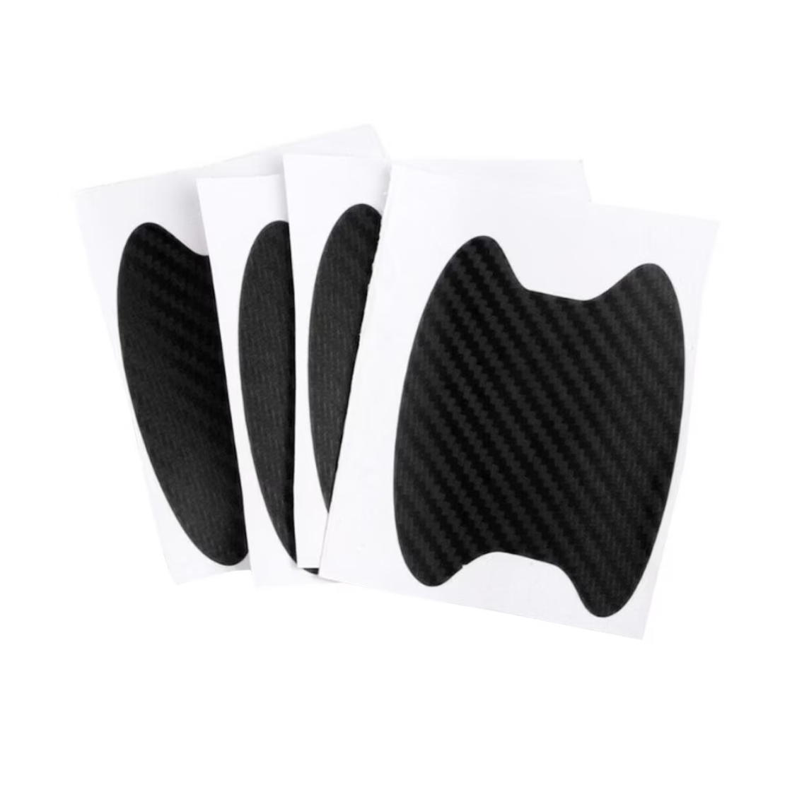 Adhesivo protector color fibra de carbono para manija de puerta de coche (antirrayones)