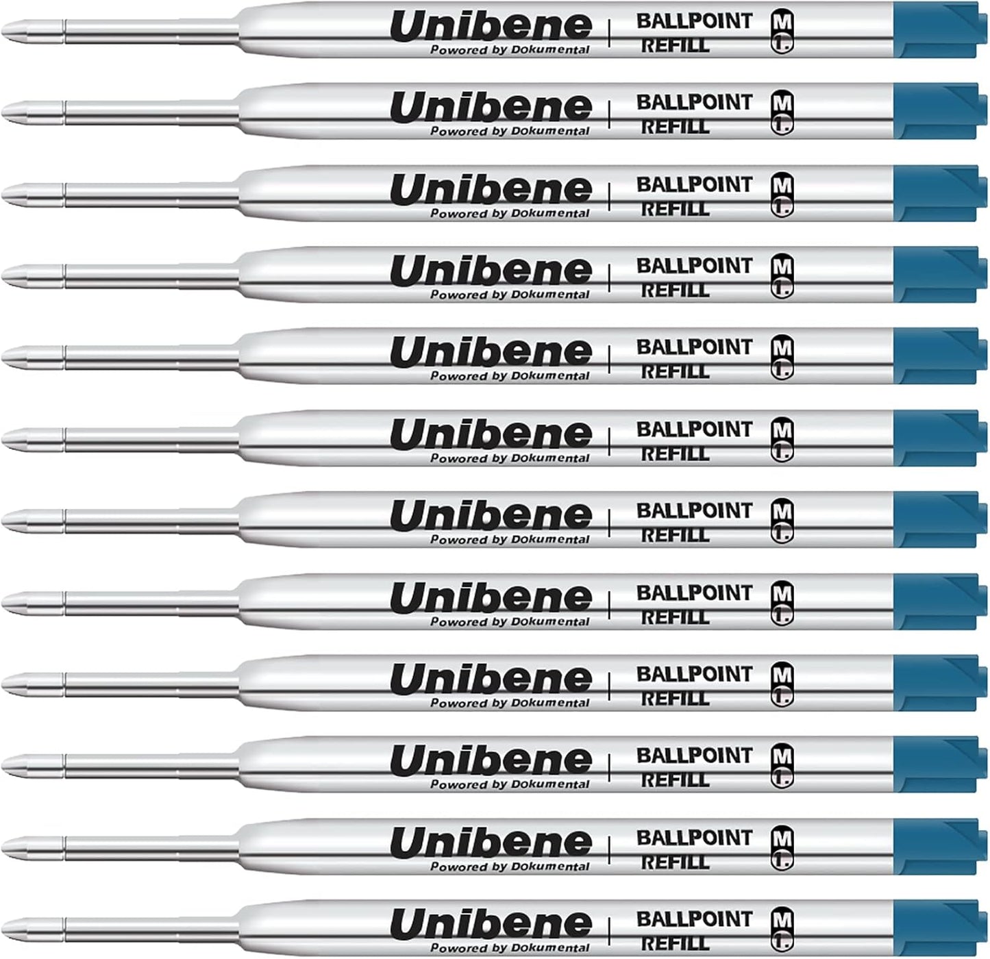 Paquete de 12 repuestos para bolígrafo, compatibles con bolígrafos estilo Parker.