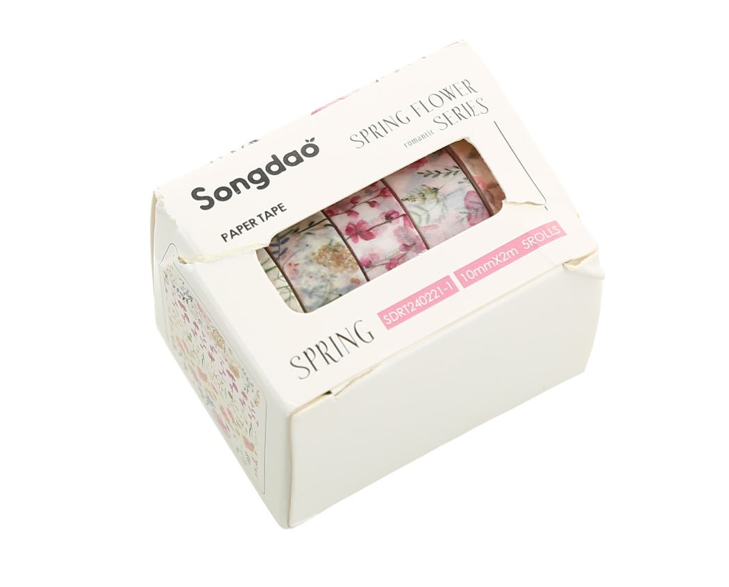 Juego de cintas adhesivas decorativas Songdao modelo Spring Flower