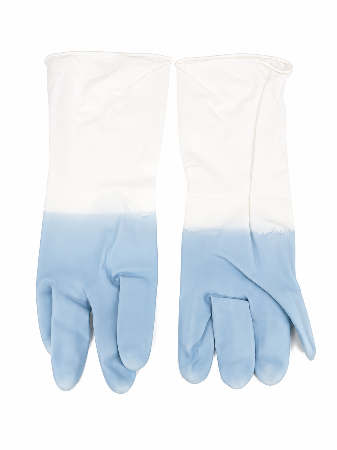 Guantes Impermeables de Limpieza con Puño Largo Reutilizables Color Azul.
