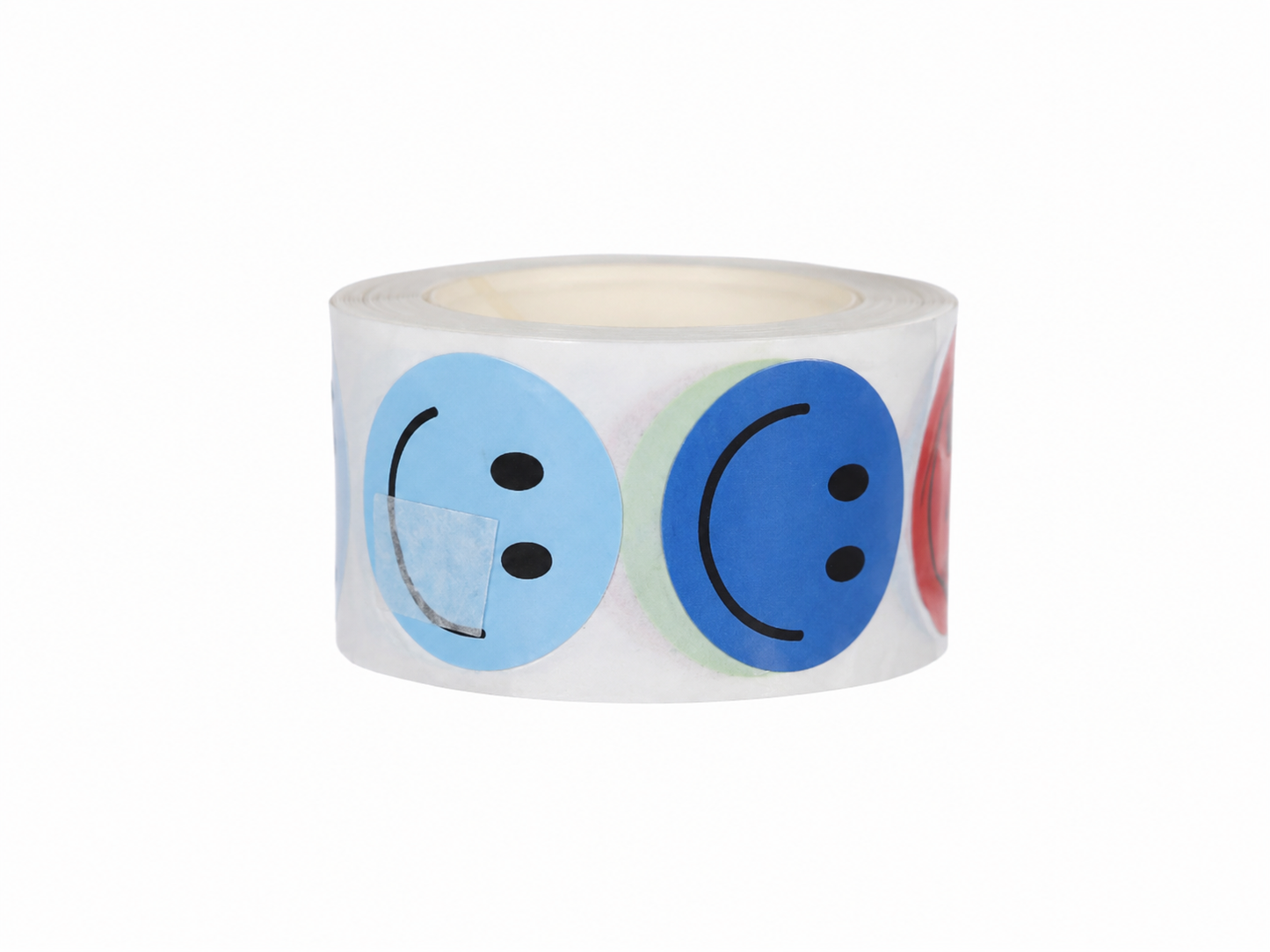 Rollos de Stickers de Caritas Emoji para Recompensas Escolares.