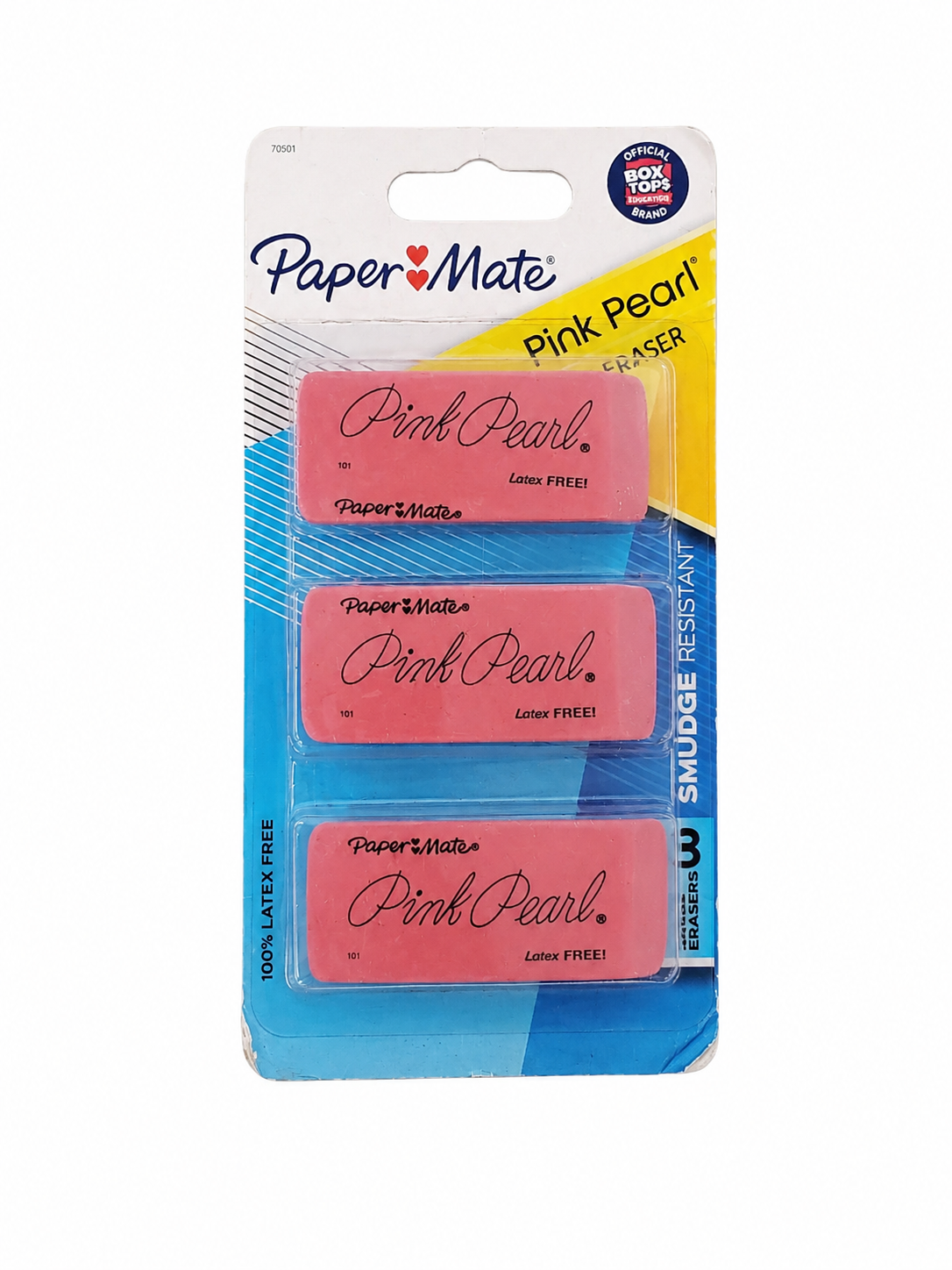Borradores Rosados ??Rectangulares para Lápiz Pack de 3.