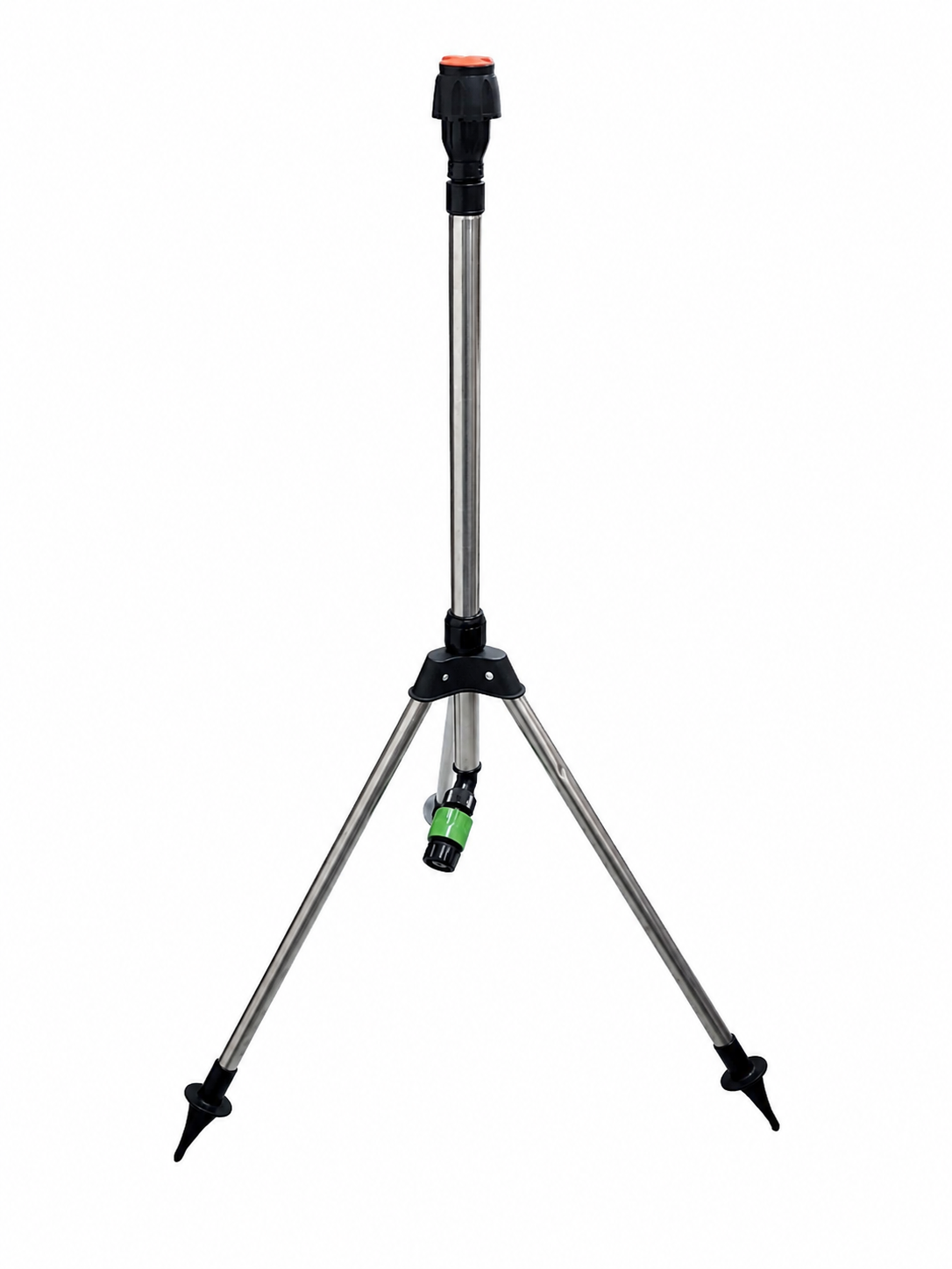 Aspersor de Jardín Ajustable con Trípode Metálico – Riego 360°.