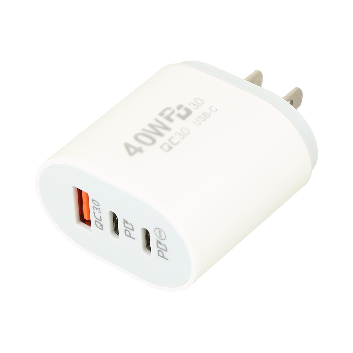 Conector de cargador, 3 puertos 40W tipoC, tipo USB