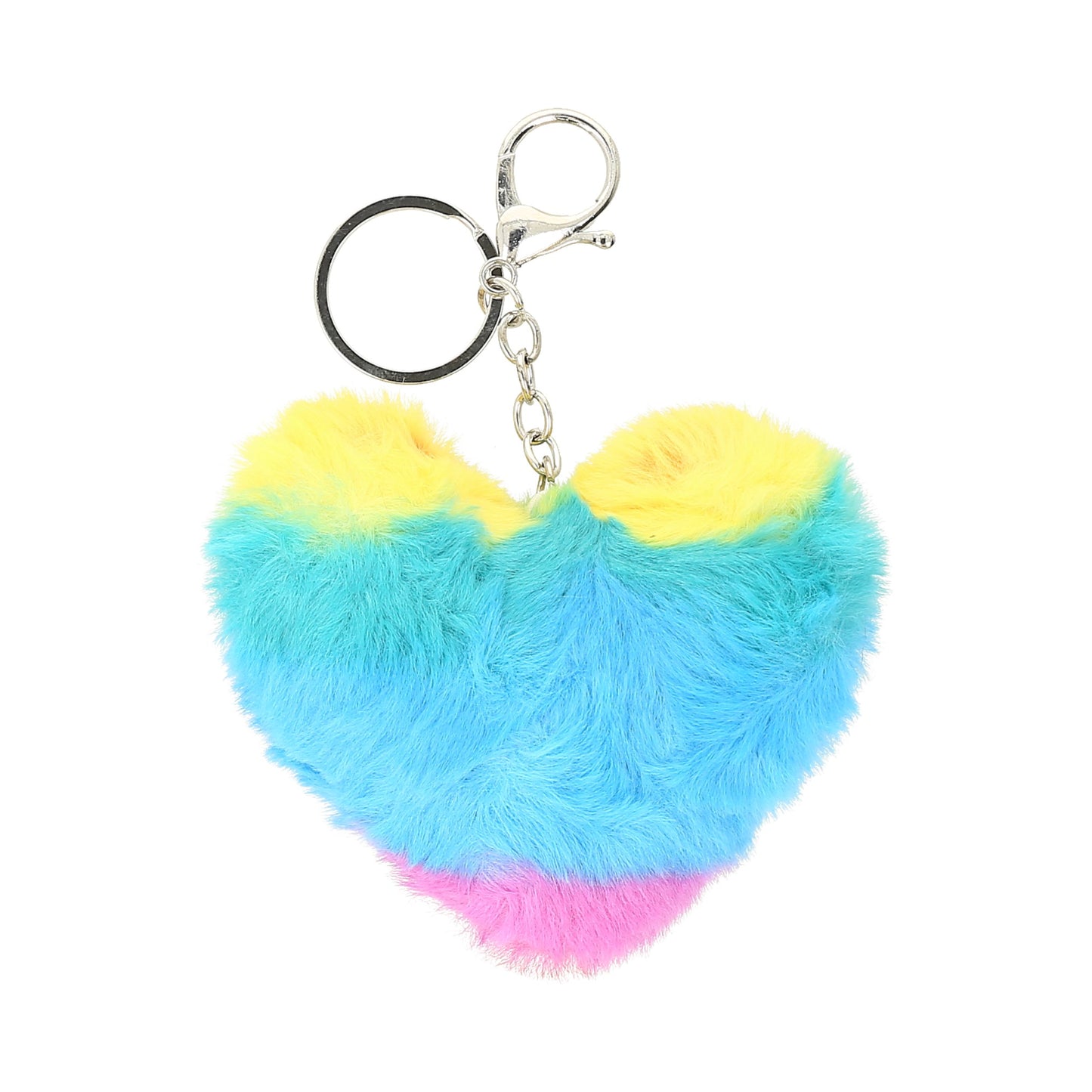 Llavero de corazon multicolor