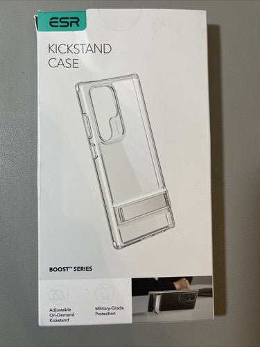 Funda transparente ESR Boost Series con soporte integrado para el Samsung Galaxy S24 Ultra.