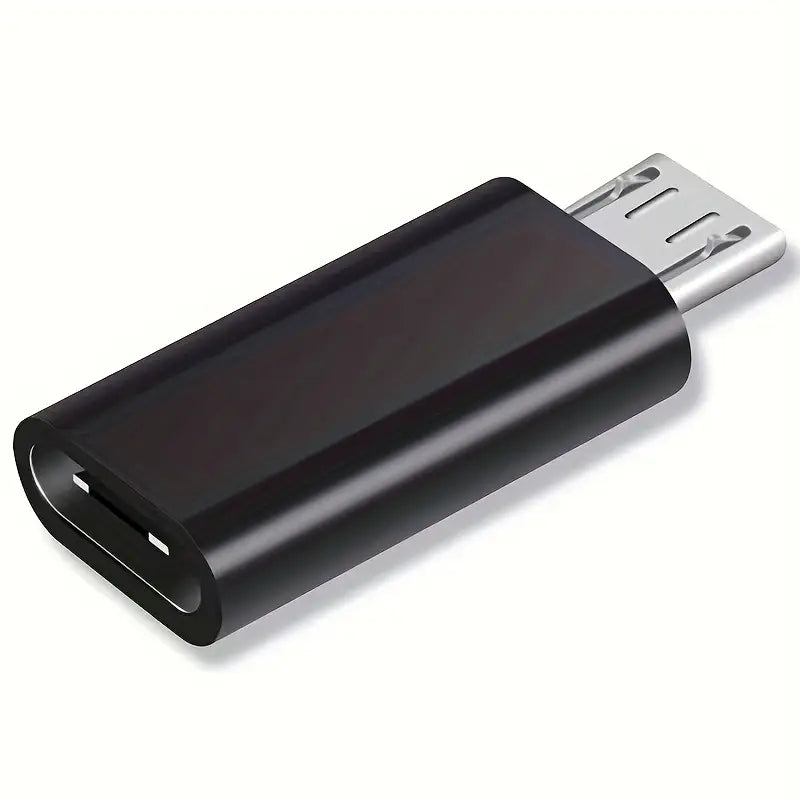 Micro USB macho a USB-C hembra.