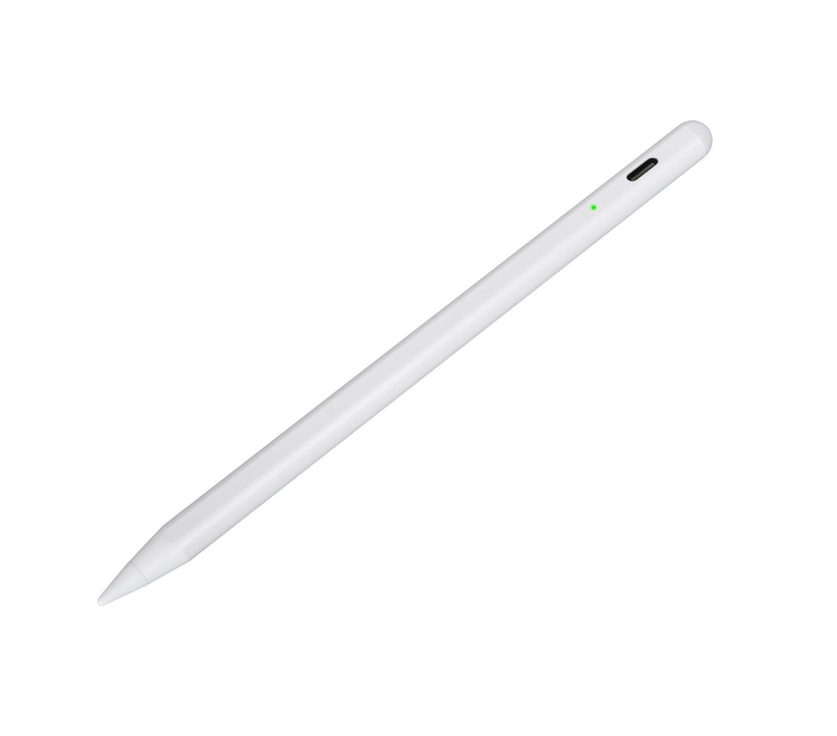 Lápiz óptico digital blanco recargable para pantalla táctil.