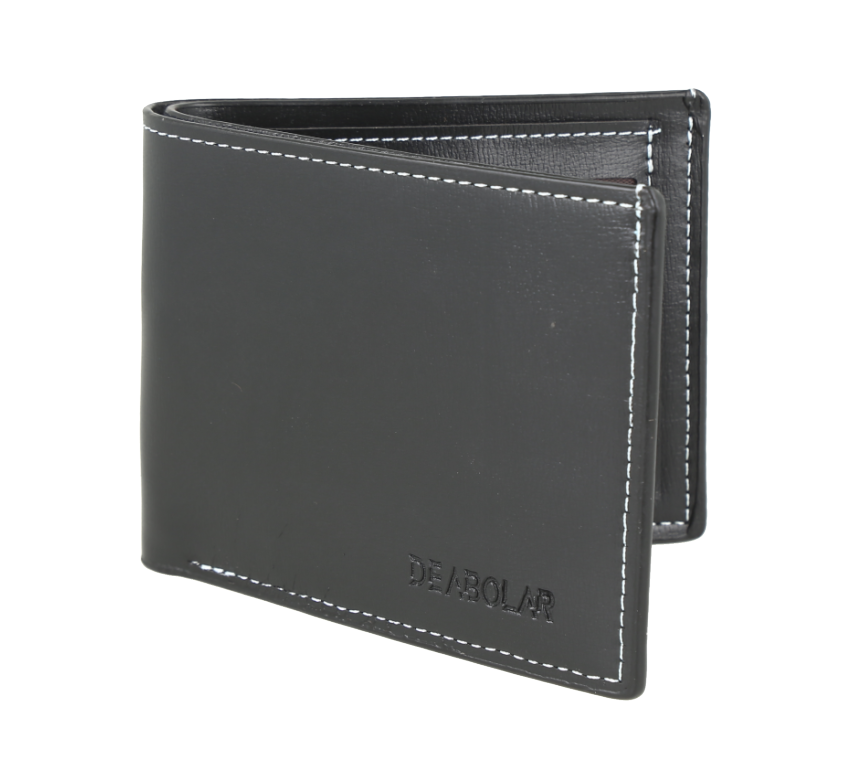 Billetera plegable negra