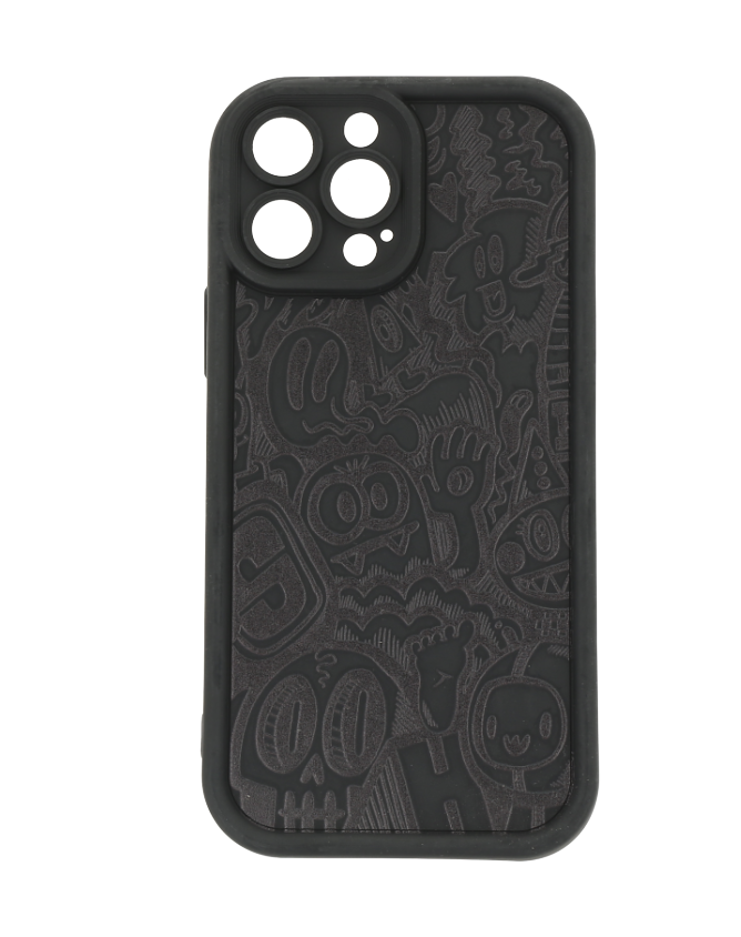 Case para iPhone 13 Pro max con diseño graffiti estilo caricatura