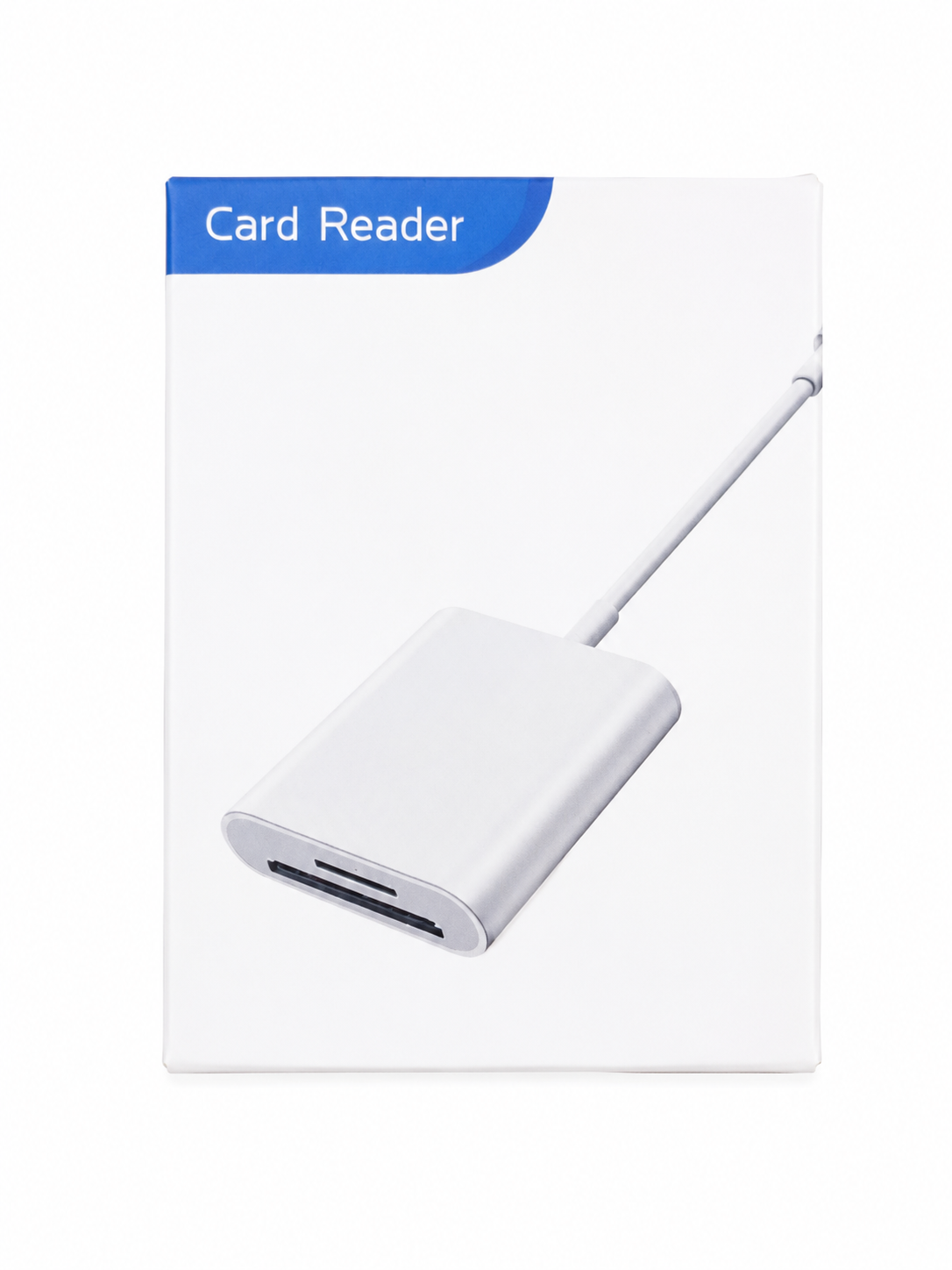 Lector de tarjetas SD con conexión USb para transferencia de datos.
