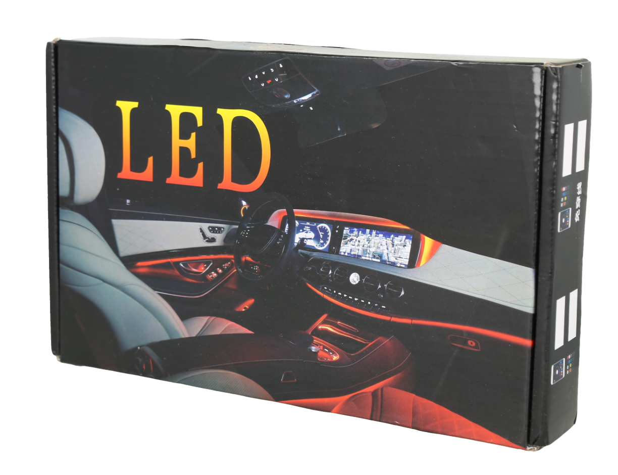 Kit de iluminación ambiental LED para interiores de automóviles.
