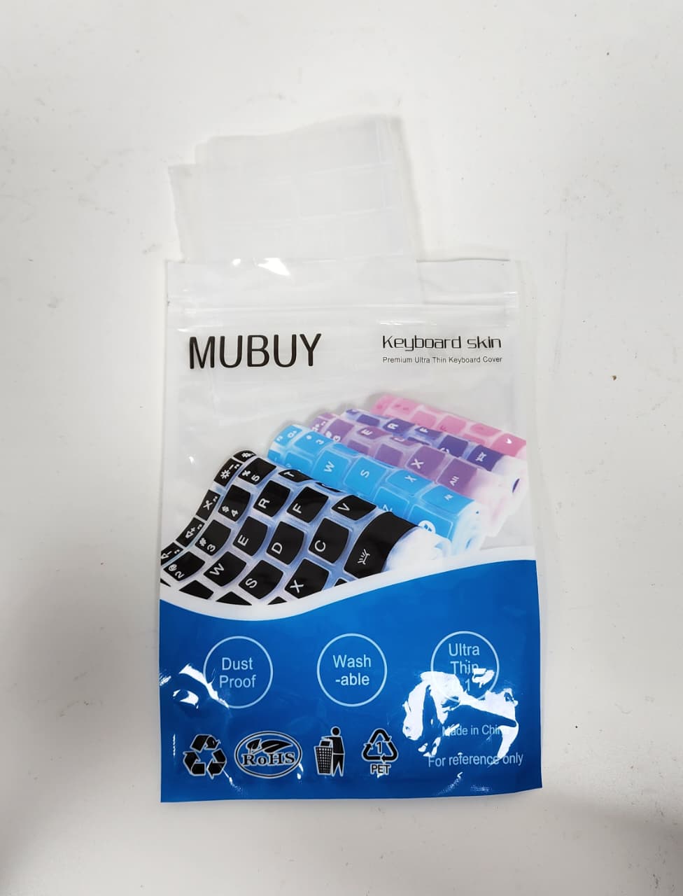 Funda transparente de teclado universal de silicona