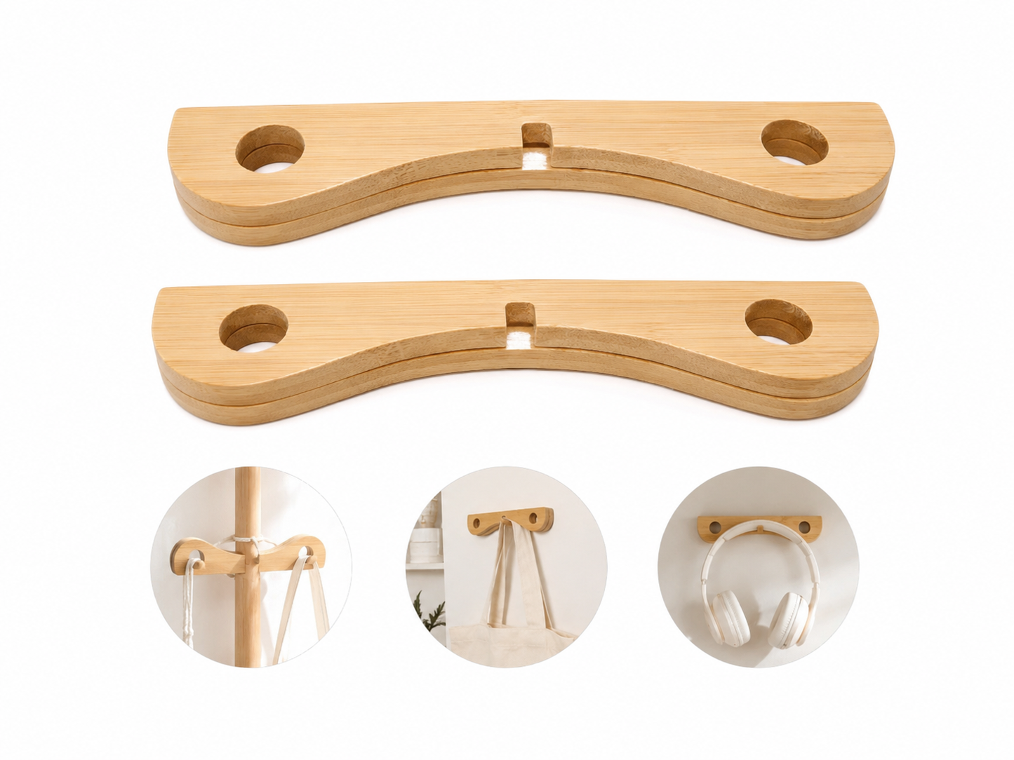 Soporte de Pared para Organización y Colgado de Accesorios.