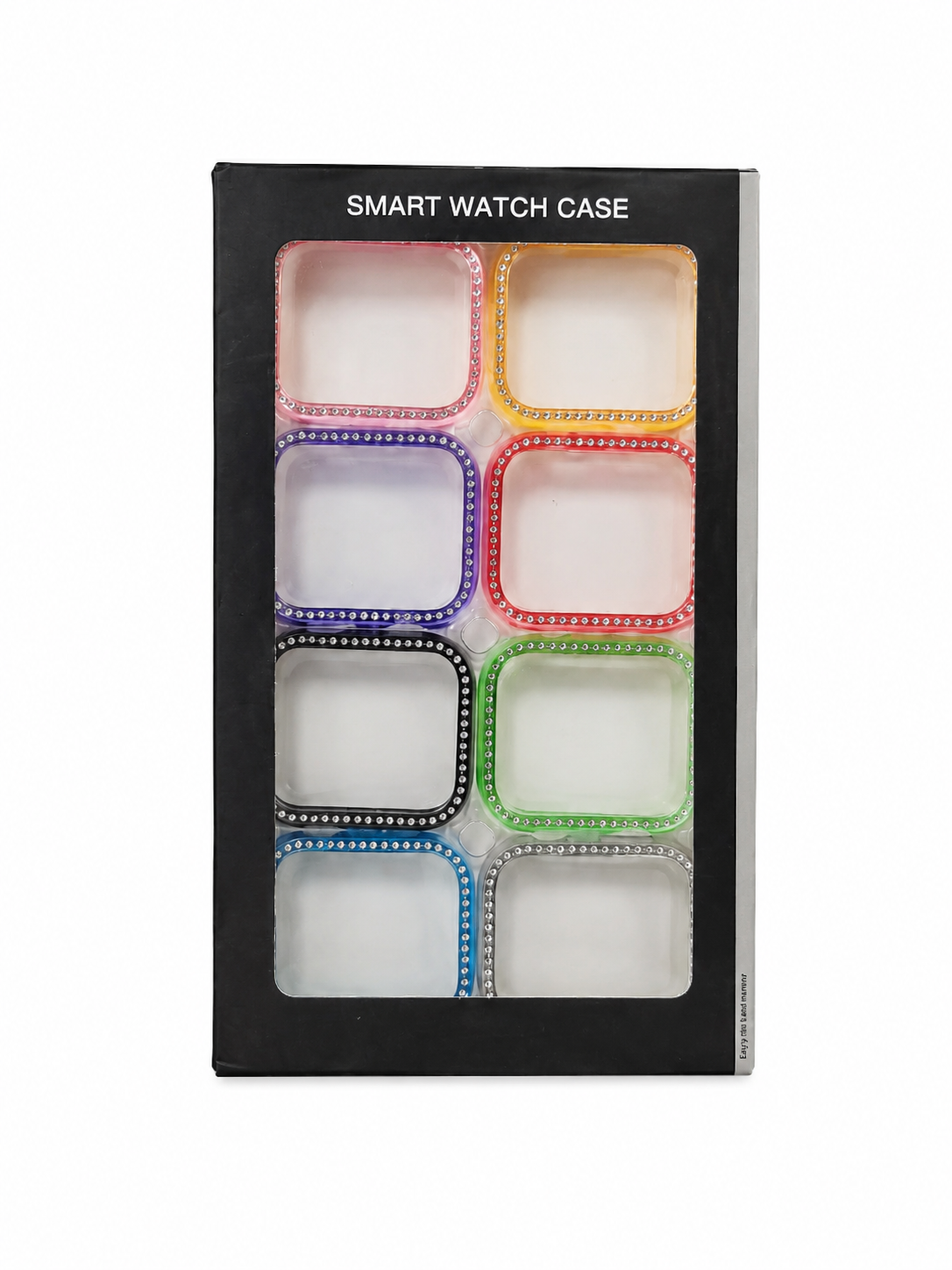 Set de 8 Protectores Decorativos para Smartwatch con Cristales Brillantes.