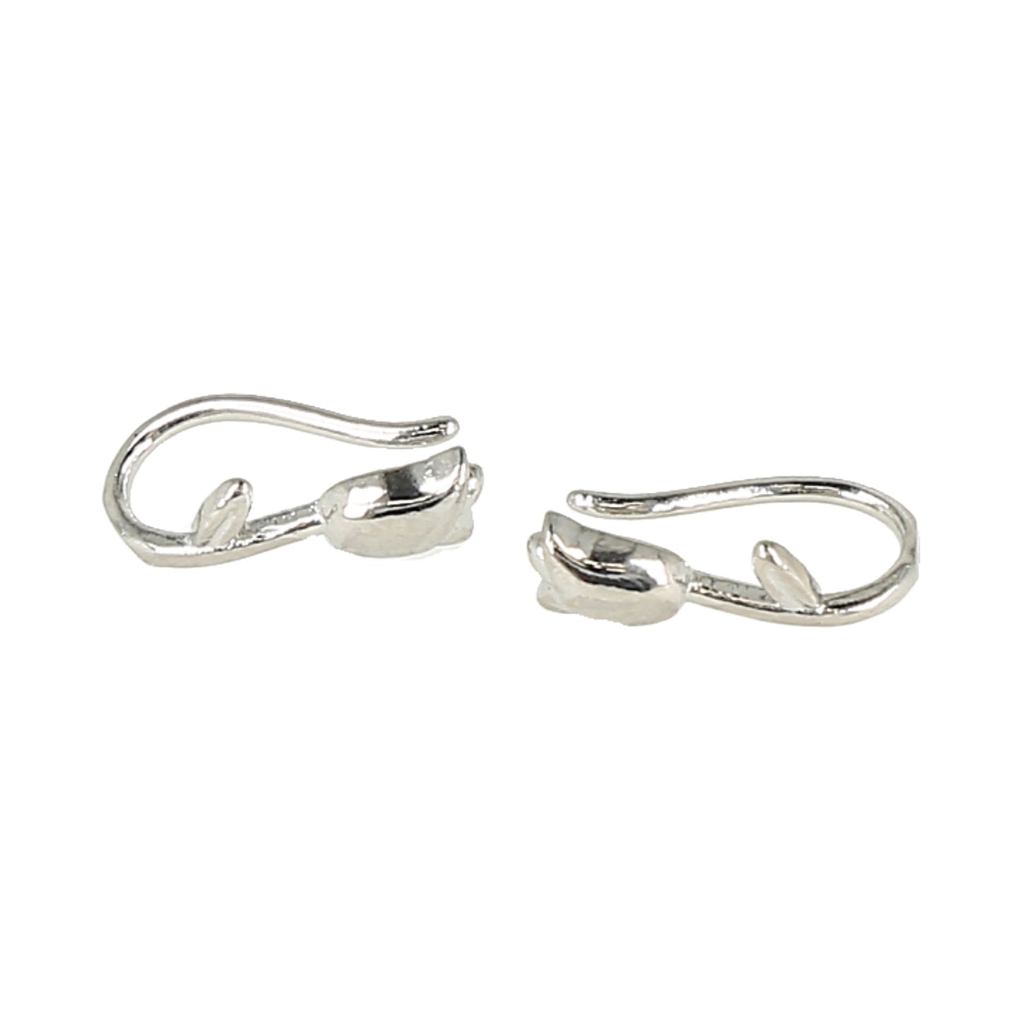 pendientes trepadores (ear climbers) con forma de tulipán