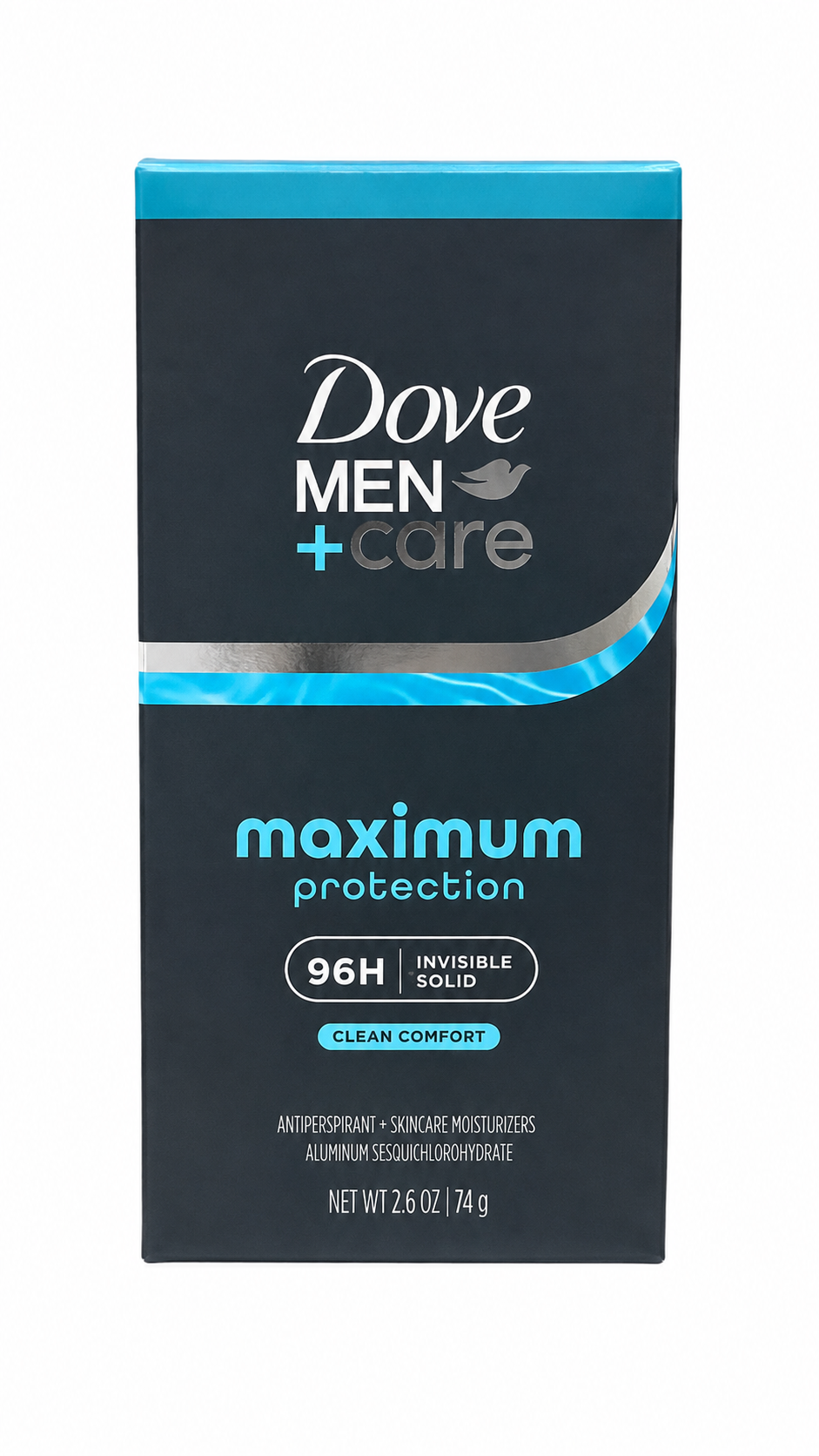 Antitranspirante en Barra Invisible para Hombre con Protección de 96 Horas, Clean Comfort.