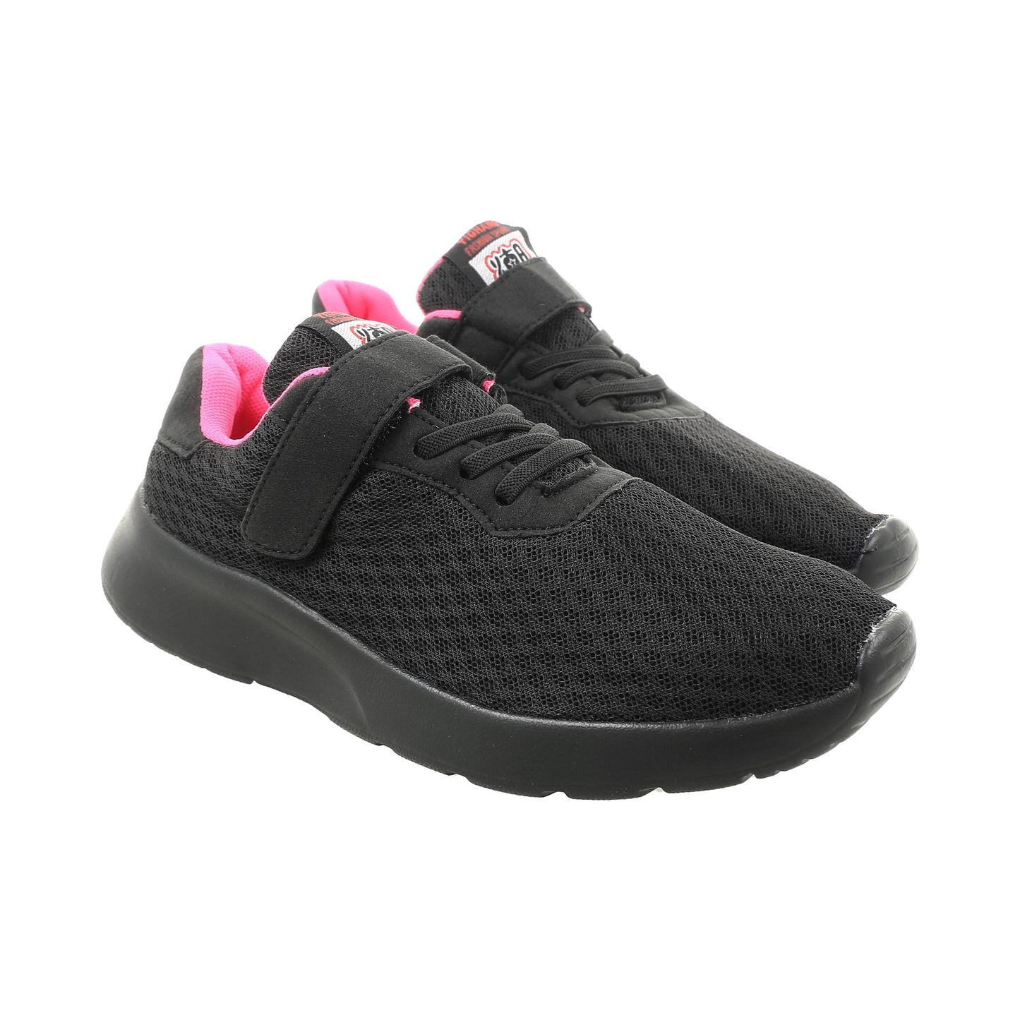 Tenis para mujer YISHANG, negros/rosa. size 35