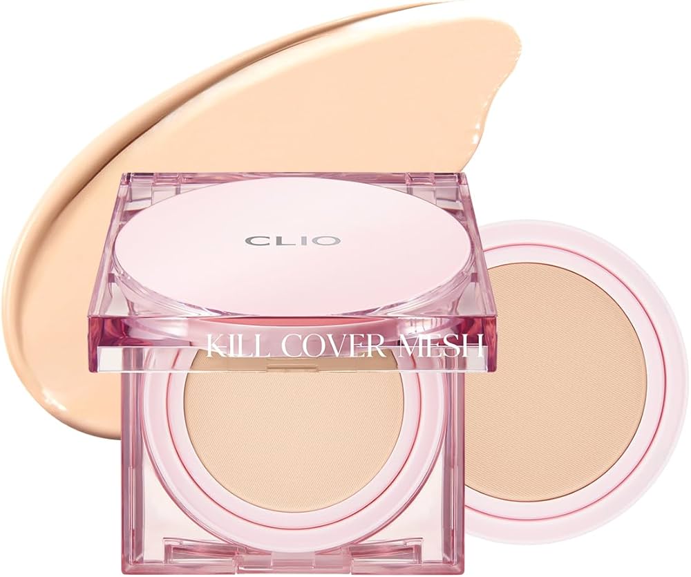 Base de maquillaje en formato "cushion" para un acabado radiante y luminoso tipo "glass skin", con un tono beige rosado claro