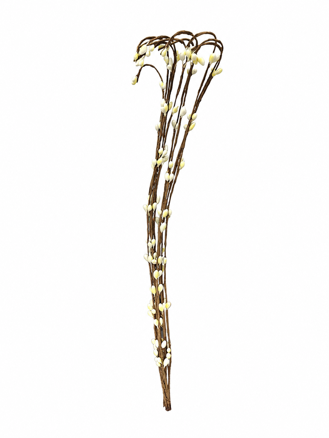 Ramas decorativas artificiales con capullos blancos para arreglos florales, centros de mesa y decoración del hogar.