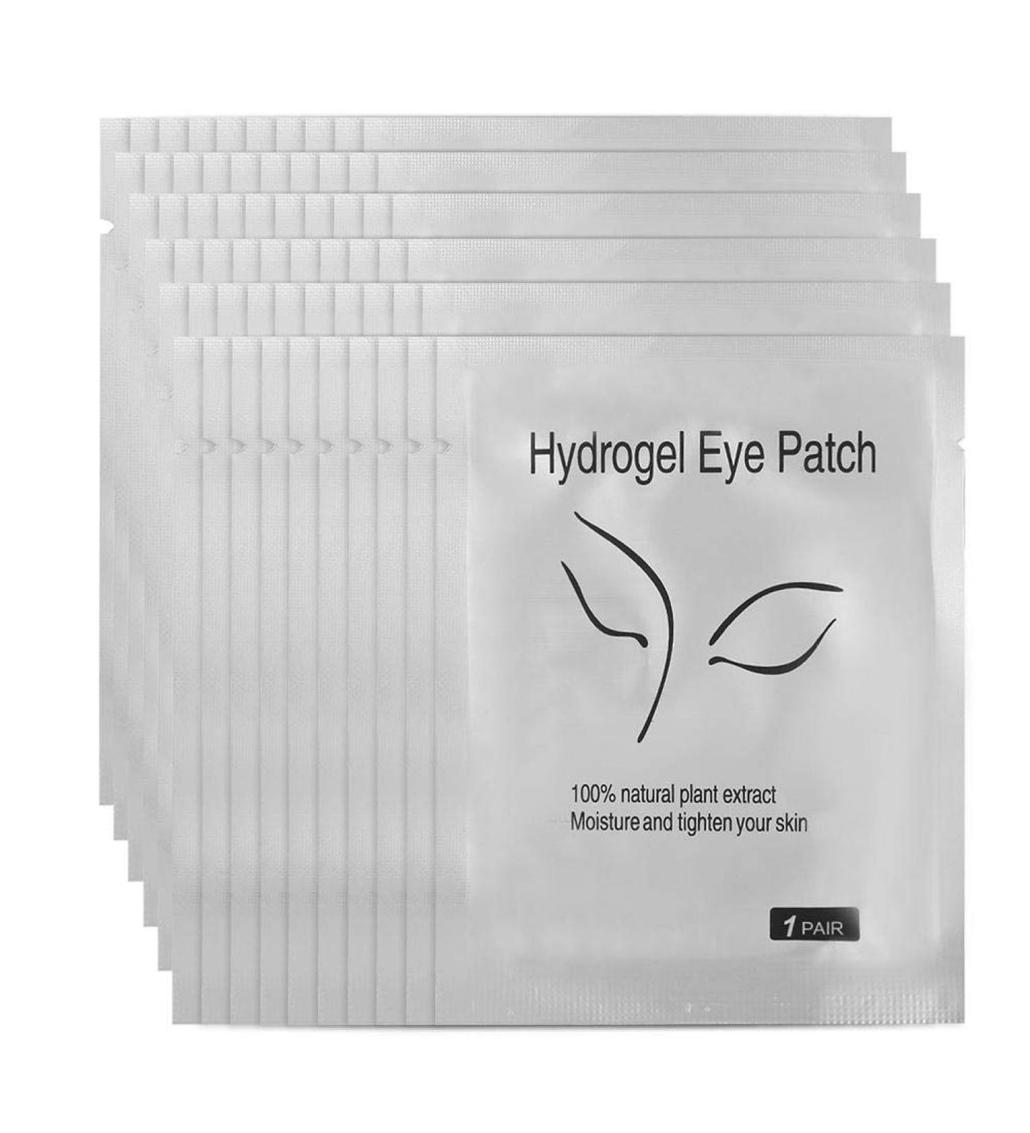 Pack de parches de hidrogel para ojos diseñados principalmente para su uso durante procedimientos de extensión de pestañas.