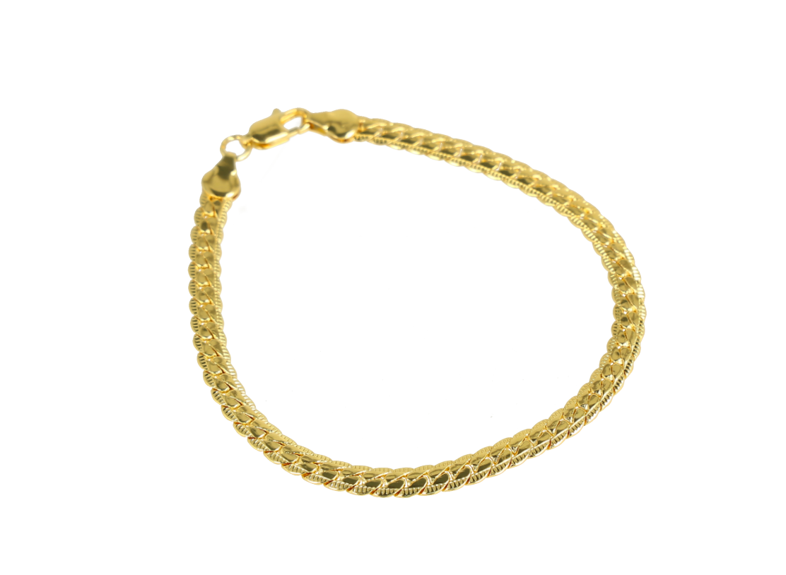 Pulsera color dorado brillante