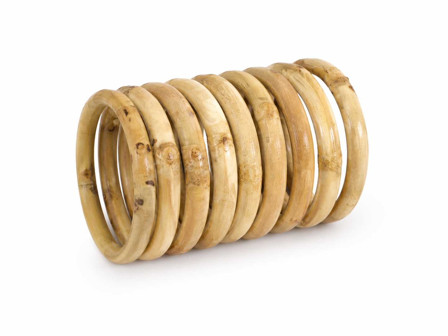 Juego de Aros Redondos de Madera para Manualidades y Macramé.