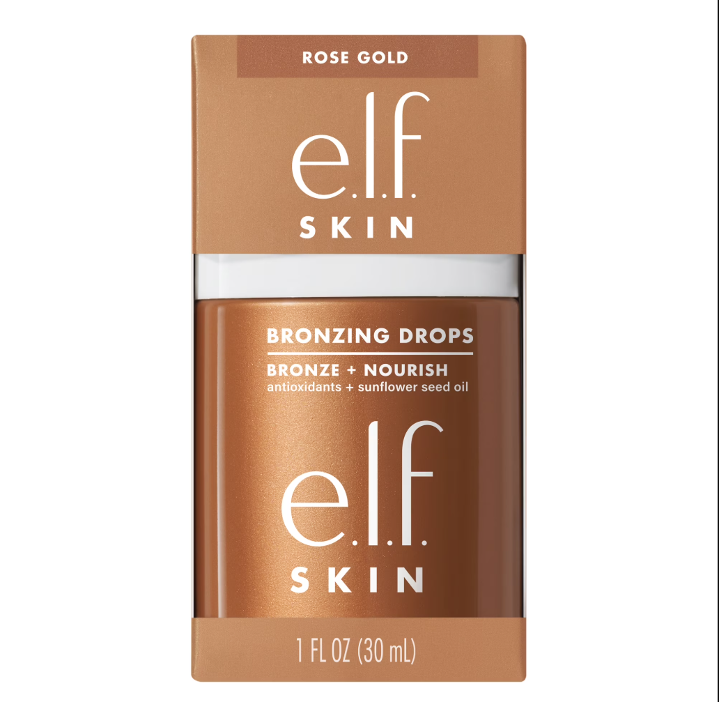 Suero bronceador líquido de 1 fl oz / 30 ml, en el tono Rose.