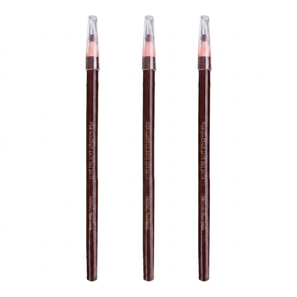 Pack de 3 lápices de cejas en tono marrón.