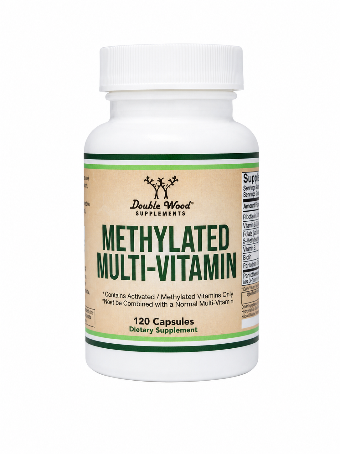 Multivitamínico Metilado en Cápsulas con Vitaminas Activadas 120 Unidades.