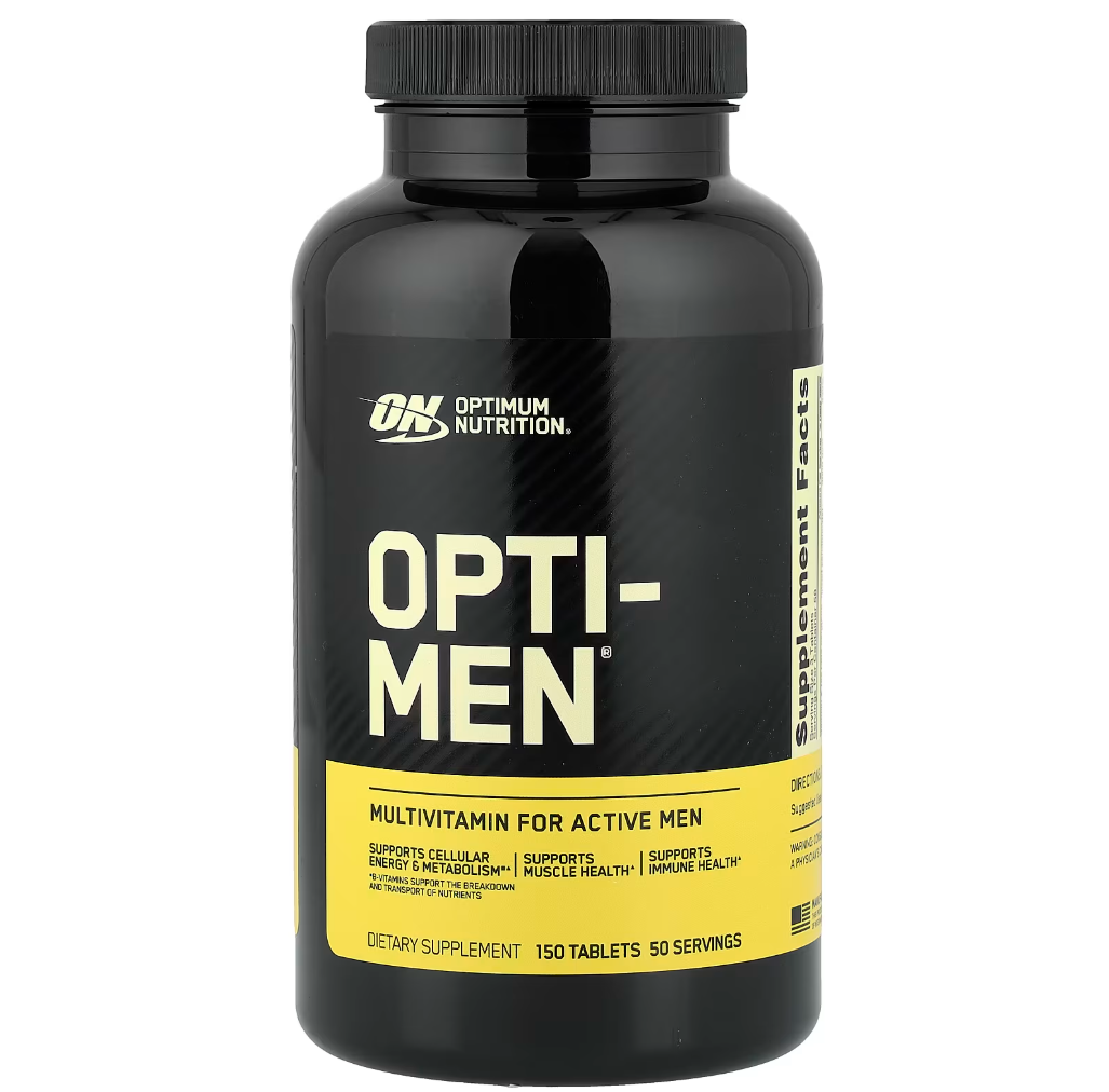 Suplemento multivitamínico diseñado específicamente para hombres activos con el fin de apoyar la energía, el metabolismo y la salud muscular.