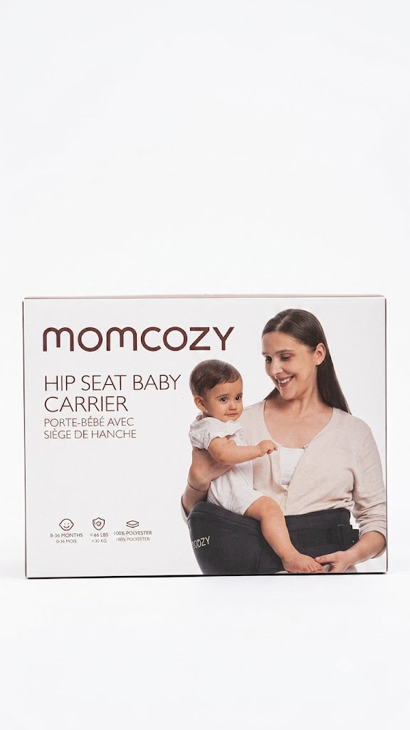 Portabebés con asiento de cadera diseñado ergonómicamente para niños de hasta 20k.