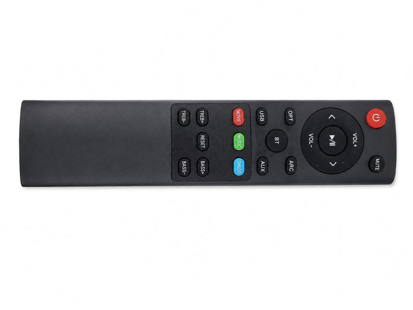 Control Remoto Universal para Barra de Sonido y Sistema de Audio Bluetooth – Multifunción Negro.