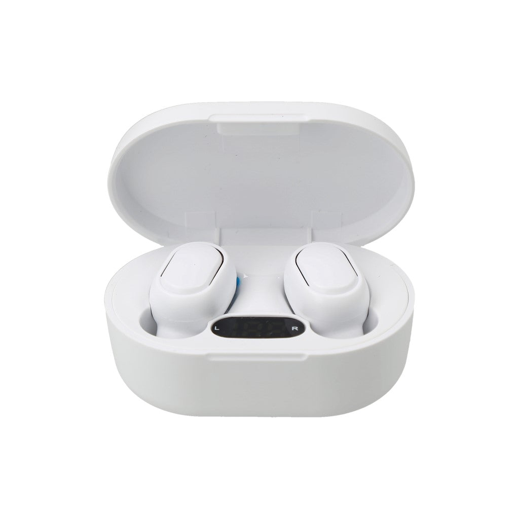 audifonos inalambricosos bluetooth blancos TWS