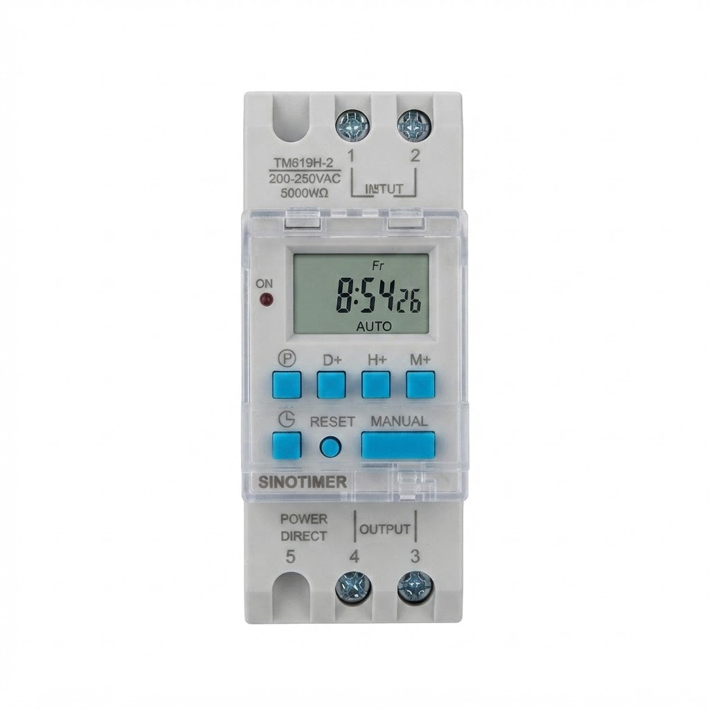 Interruptor horario digital programable.