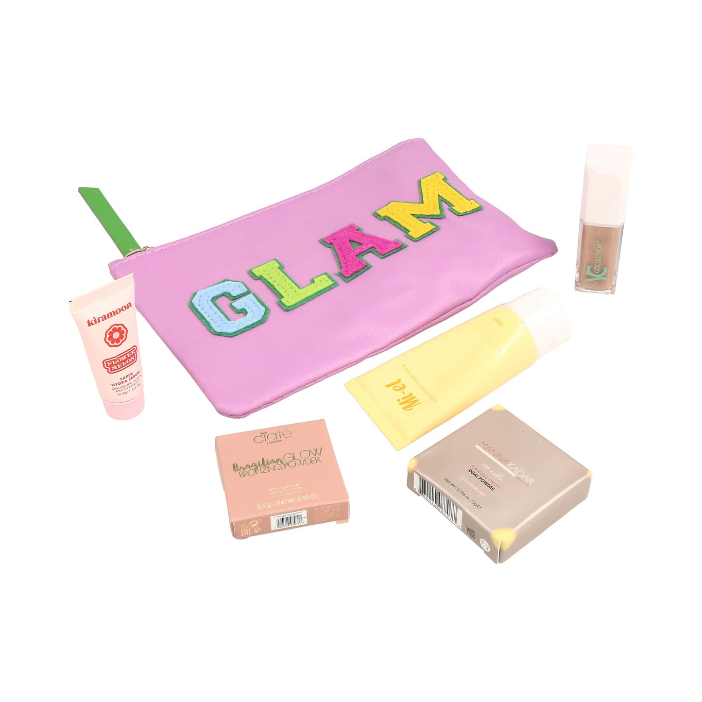 Kit de belleza surtido con bolso GLAM