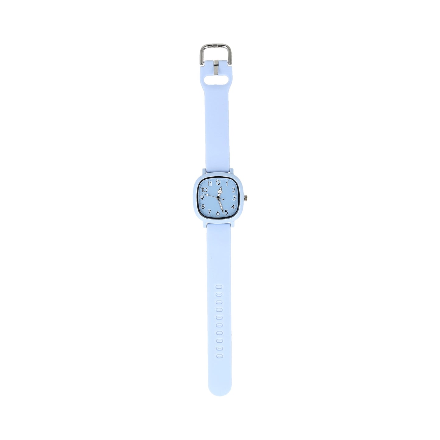 reloj azul analogo. azul.