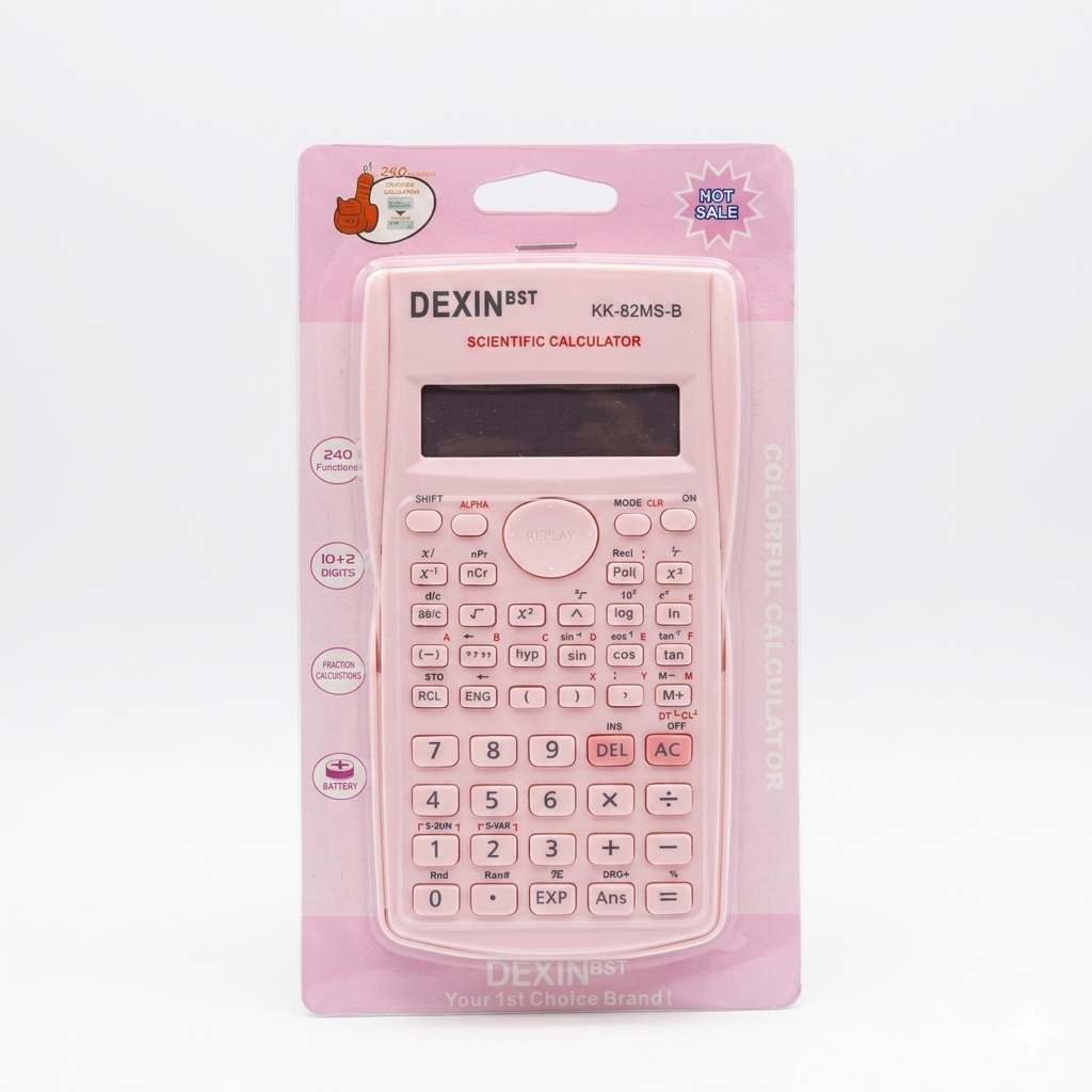 Calculadora científica BST KK-82MS-B ofrece 240 funciones para cálculos avanzados.