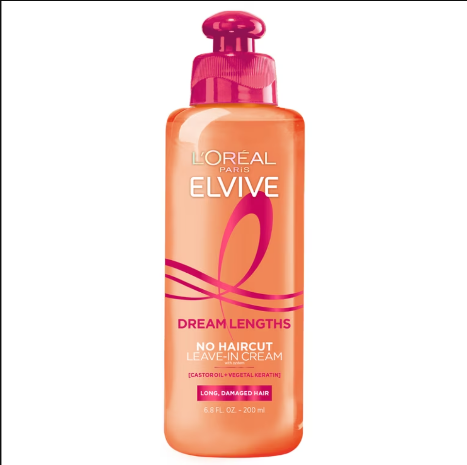 Crema de tratamiento sin enjuague de 200 ml, diseñada para sellar puntas abiertas en cabello largo y dañado.