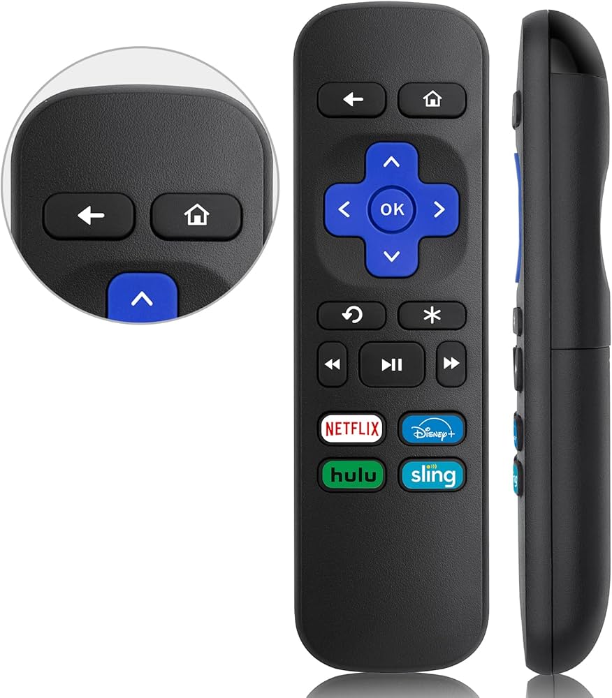 Control remoto de reemplazo compatible para televisores Roku TCL, Hisense.