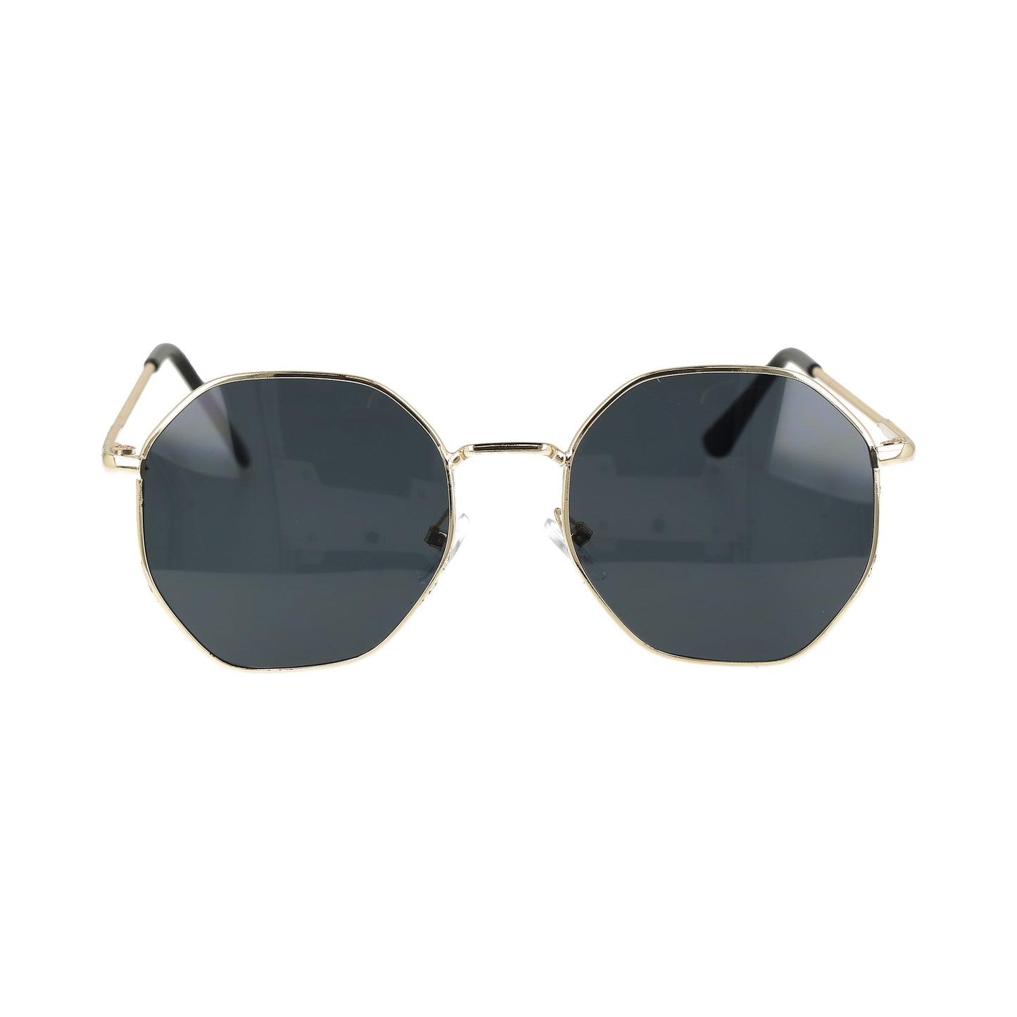 gafas de sol negras con montura dorada GG02