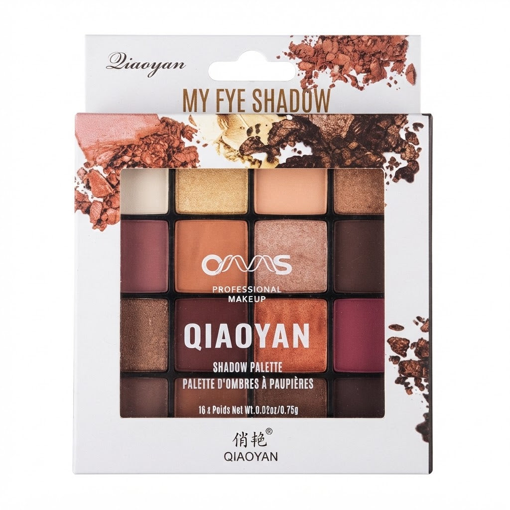 Paleta de sombras de ojos de 16 colore.