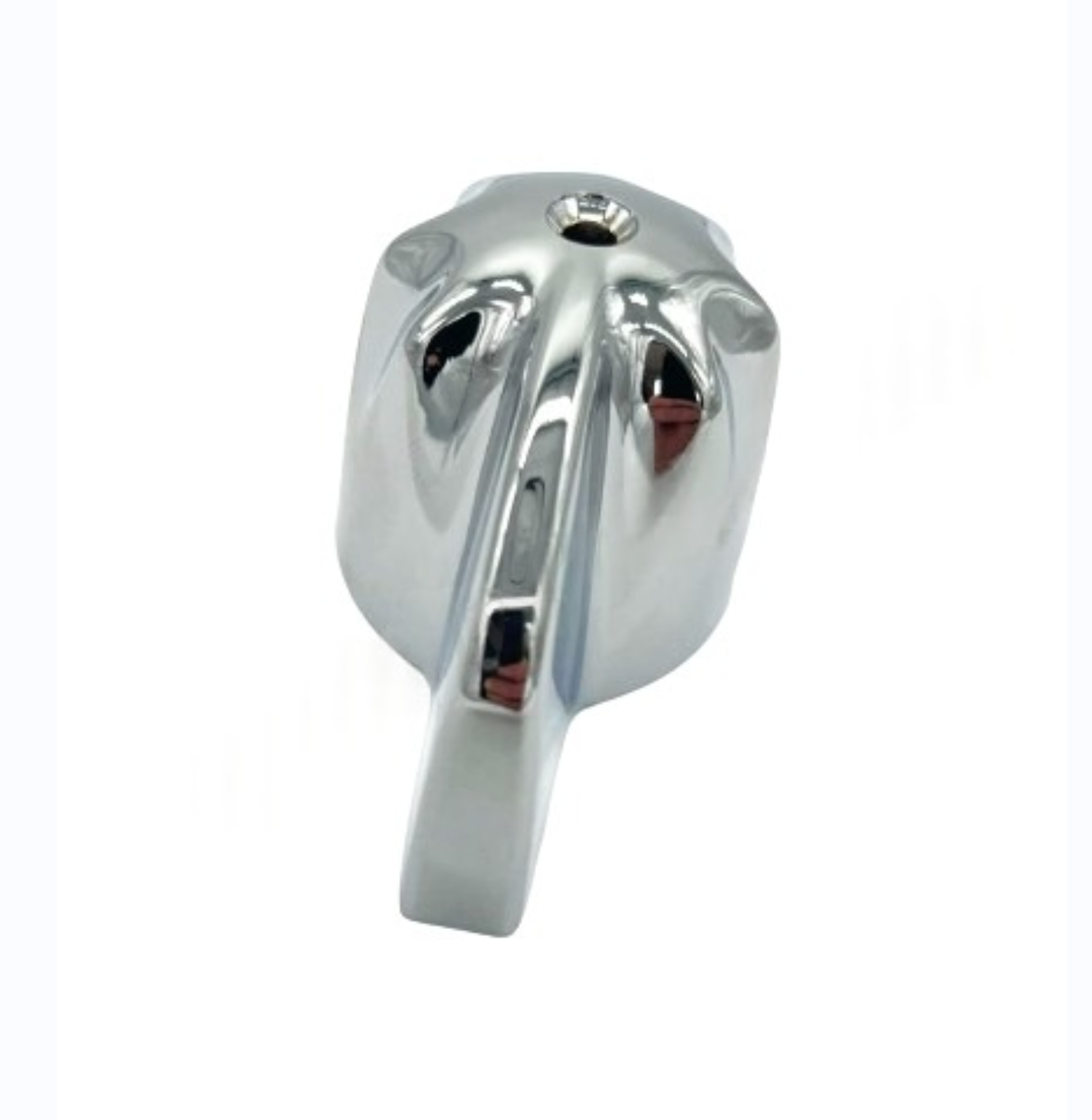 Manija de desvío de metal cromado diseñada para grifos Central Brass.