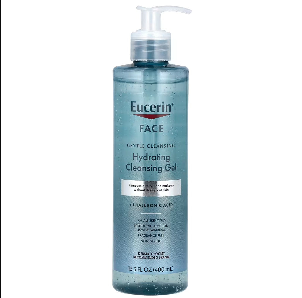 Gel en una botella de 13.5 fl oz, está formulado con ácido hialurónico para ayudar a mantener el equilibrio de humedad de la piel.