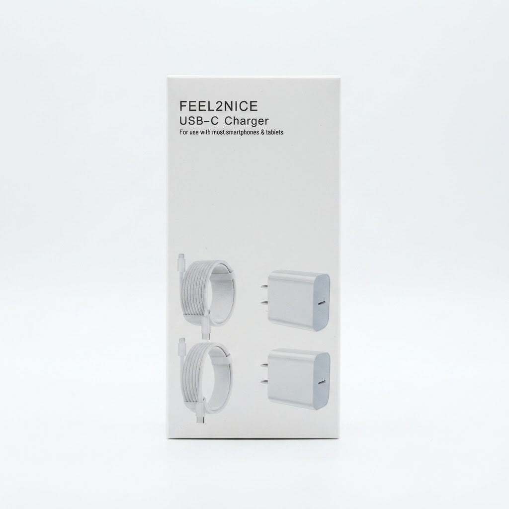 Pack de 2 cargador USB-C a USB- lightning.