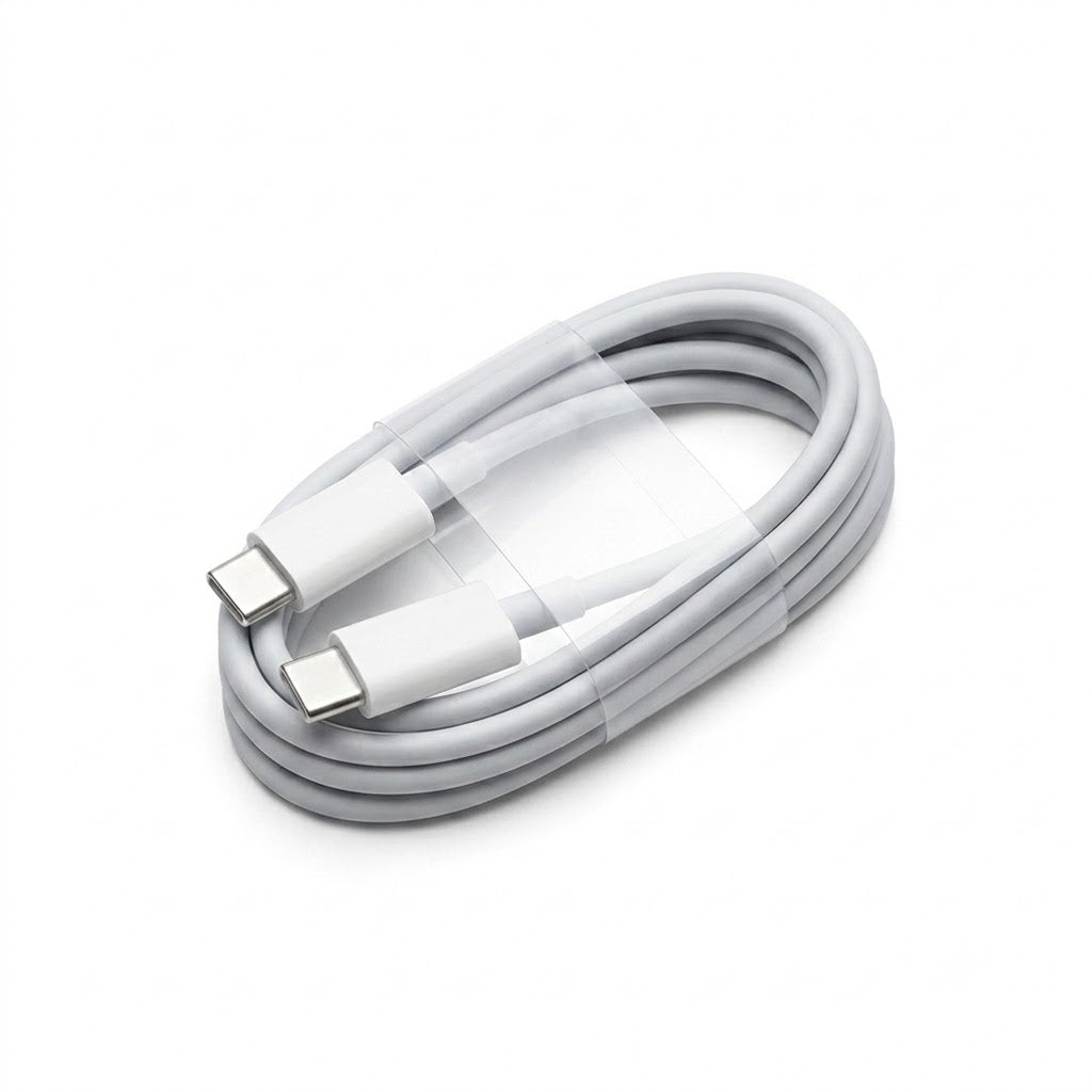cable de carga USB-C a Lightning blanco.